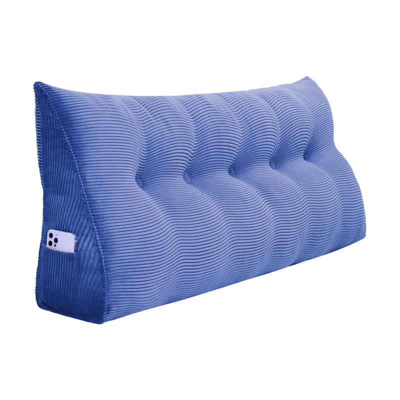 WOWMAX Bed Rest Wedge Headboard Reading Pillow Back Support Elevate Cushion
