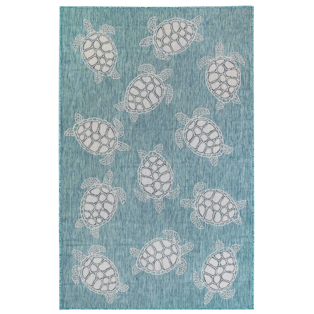 Liora Manne Carmel Collection Sea Turtles Indoor/ Outdoor Area Rug