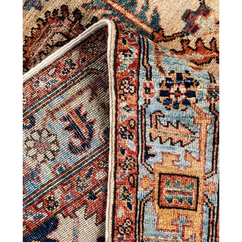 Serapi One-of-a-Kind Hand-Knotted Area Rug - Ivory - 4' 3" x 5' 11"