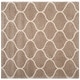 preview thumbnail 118 of 122, SAFAVIEH Hudson Shag Ogee Trellis 2-inch Thick Area Rug 5'3" Square - Beige/Ivory