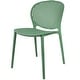 preview thumbnail 49 of 56, Modern Plastic Garden Patio Indoor or Outdoor Dining Stackable Chair UV Protected Armless With Dot Back Surf