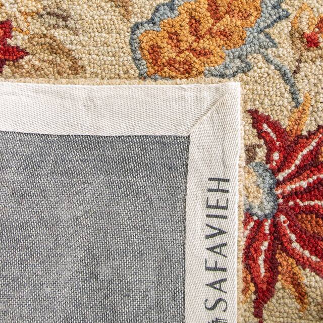 SAFAVIEH Handmade Chelsea Ashlyn French Country Floral Wool Rug