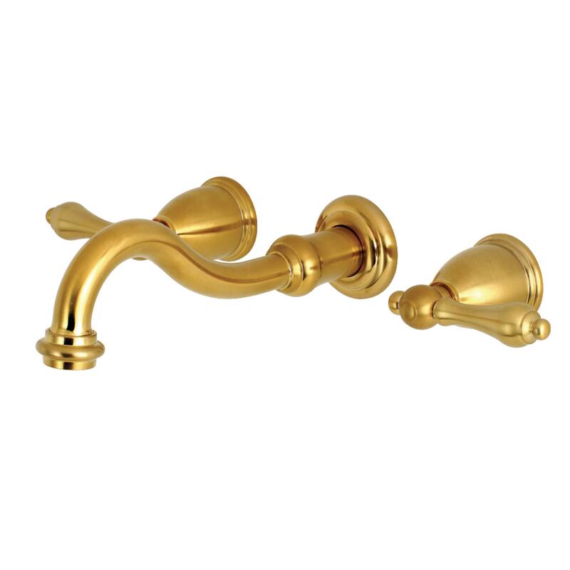 Kingston Brass Vintage 1.2 GPM Wall Mounted Widespread Bathroom Faucet