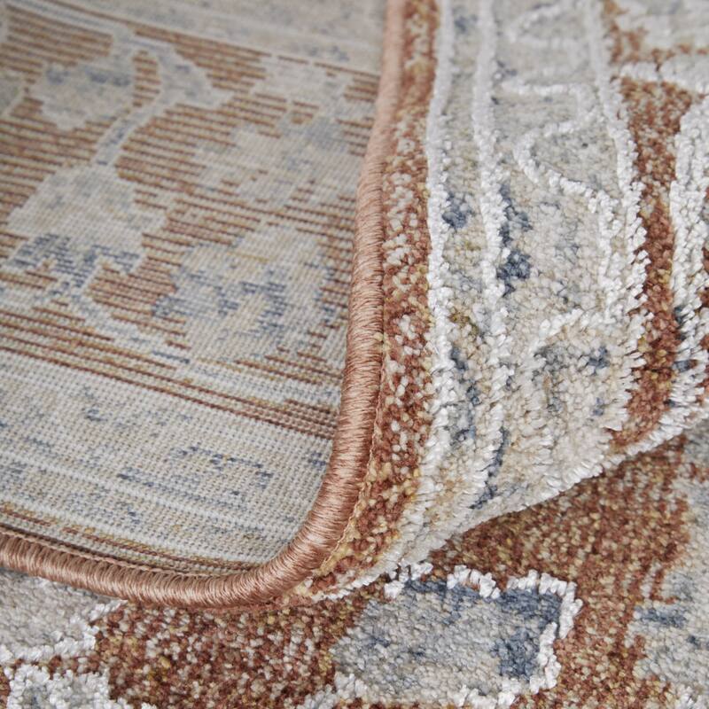 HomeRoots Floral Bohemian Rectangle Area Rug