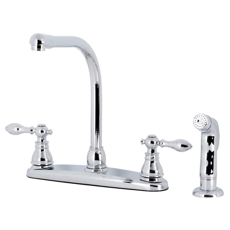 Kingston Brass American Classic 1.8 GPM Centerset Kitchen Faucet �