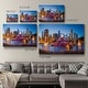 preview thumbnail 3 of 6, Downtown Chicago At Night Premium Gallery Wrapped Canvas - Ready to Hang