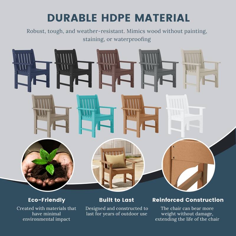 Laguna Outdoor Patio Garden Arm Chair Set with Side Table