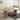 Solid Wood Oval Dining Table with Striped Pedestals for 6-8 People