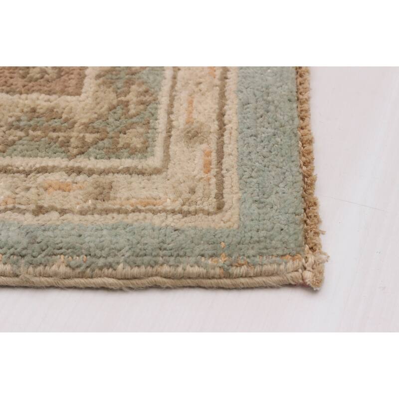 ECARPETGALLERY Hand-knotted Peshawar Finest Blue Wool Rug - 6'3 x 8'11