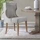 preview thumbnail 10 of 26, Madison Park Fillmore Upholstered Wingback Dining Chair Light Grey