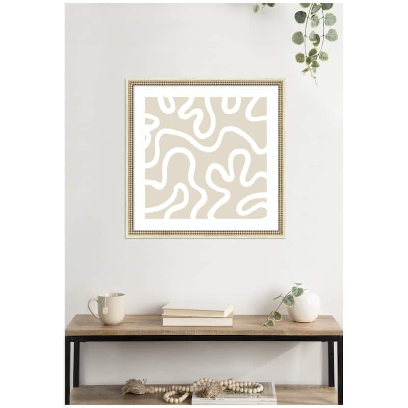 Kate and Laurel Organic Figures by Gabrielly Guedes Framed Wall Art Print