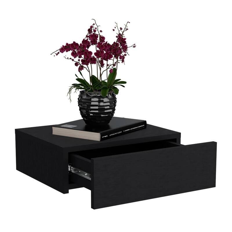 Milano Modern Floating Bedroom Nightstand with Storage Drawer