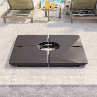 BONOSUKI 200LBs Heavy Duty Cantilever Patio Umbrella Base