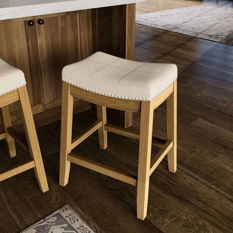 Maven Lane Sophia Saddle Kitchen Dining Stool