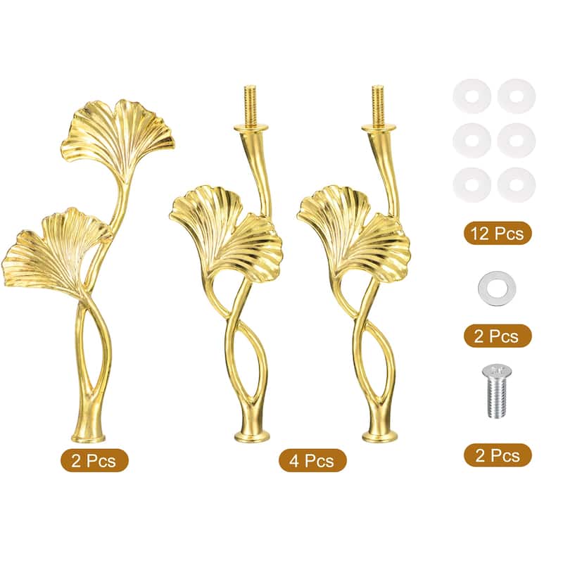 2 Set 3-Tier Cupcake Stand Hardware Fittings for Cake Stand, Blossom Gold