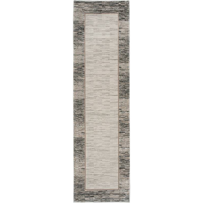 Nourison Desire Indoor Abstract Area Rug - 2' 3" x 7' 6" - Grey/Black - Runner