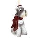 preview thumbnail 4 of 5, Design Toscano Miniature Schnauzer Holiday Dog Ornament Sculpture
