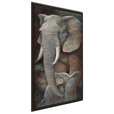 "Protective Care" by Ruane Manning Print on Floating Canvas