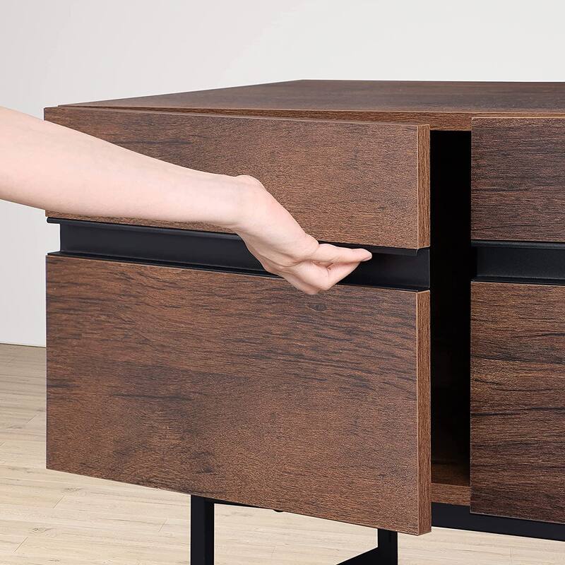 WAMPAT Modern TV Stand for up to 75 inch TV