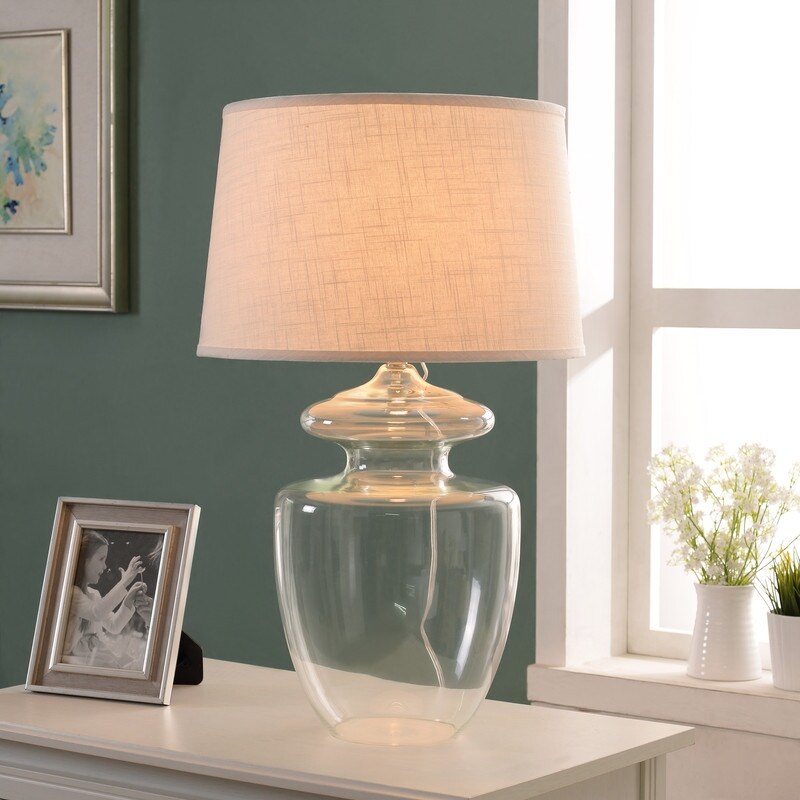 clear glass bedroom lamps