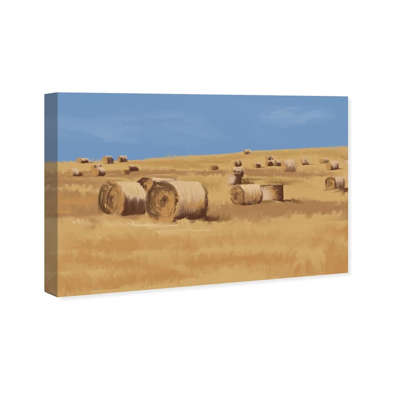 Wynwood Studio Canvas Nature and Landscape Natural Pastures Brown and Ochre Rustic Wall Art Canvas Print
