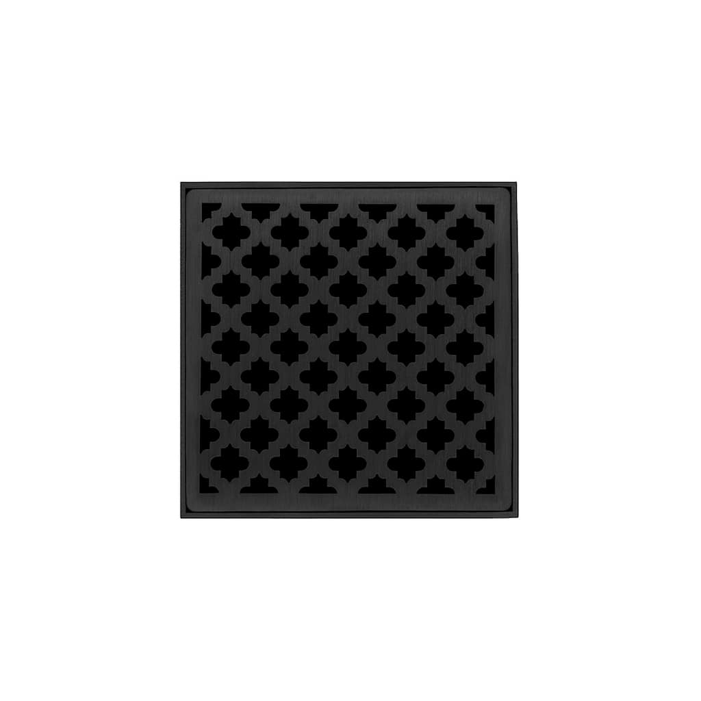 Infinity Drain MD 4-2P 4" x 4" MD 4 Center Drain Complete Kit with - Polished Stainless