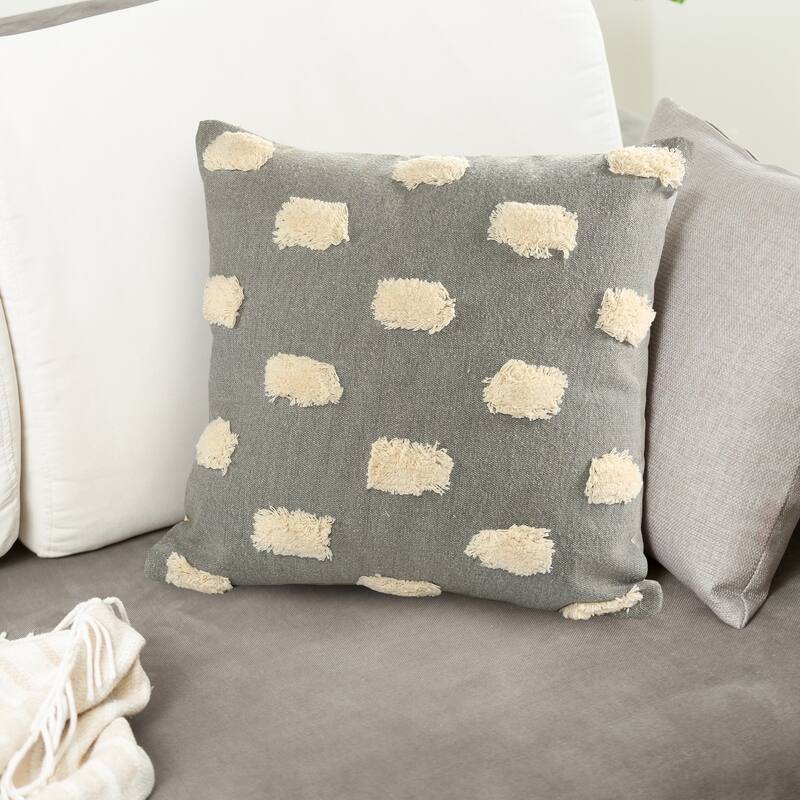 Sevita Zeal Light Pom-pom Cotton Throw Pillow, Set of 2