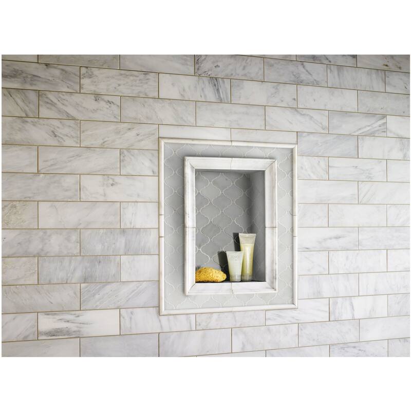 Ackland AKM-S-4X12TLH-CA 4" x 12" Marble Solid Floor and Wall Tile -