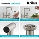 preview thumbnail 98 of 165, Kraus Urbix Industrial Solid Brass Kitchen Faucet