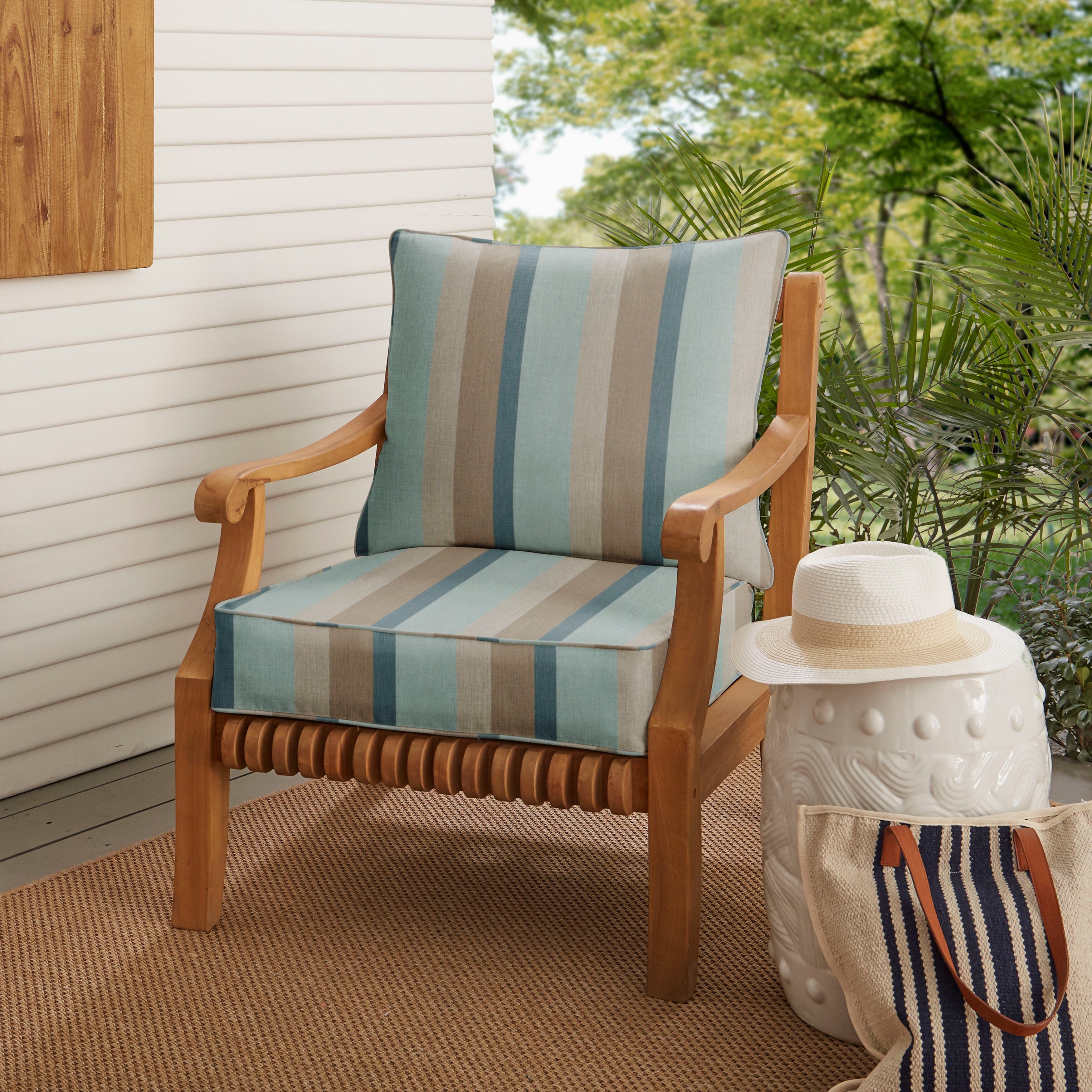 25x25 sunbrella outdoor best sale cushions