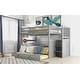 preview thumbnail 12 of 11, Full Pine Bunk Bed with Trundle and Storage