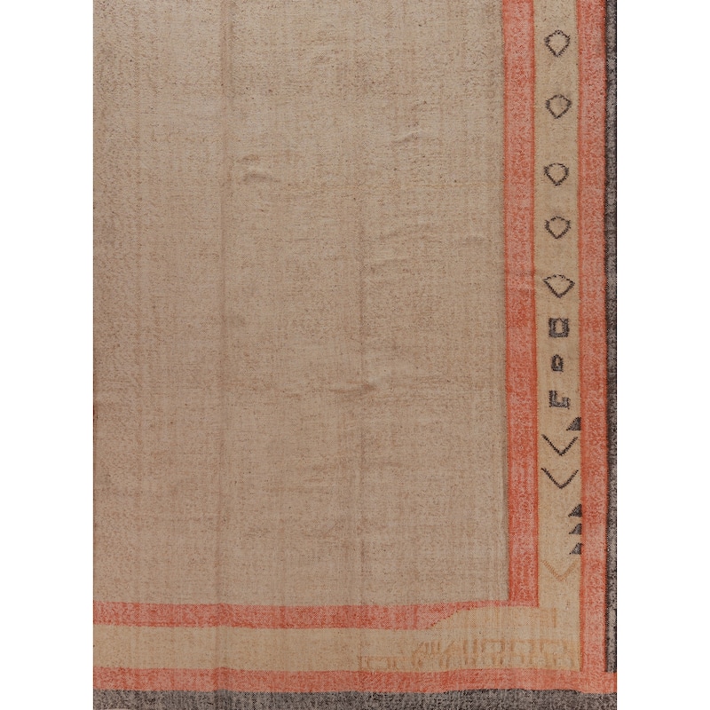 Hand Woven Oriental 100% Jute Carpet Southwestern Modern Brown Kilim Area Rug - 11' 4'' X 9' 9''