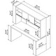 preview thumbnail 6 of 38, Echo 60W Credenza Desk with Hutch from Office by kathy ireland®