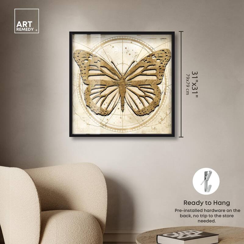 Astro Fluttering Wings Shadowbox by Art Remedy