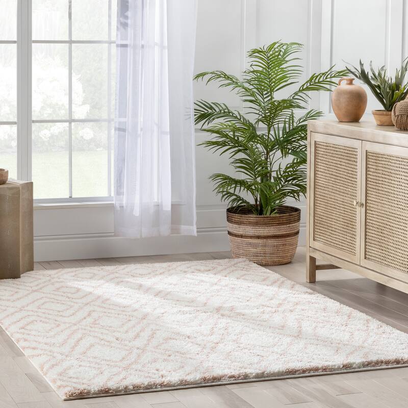 Well Woven Celeste Lagos Tribal Diamond Pattern Area Rug