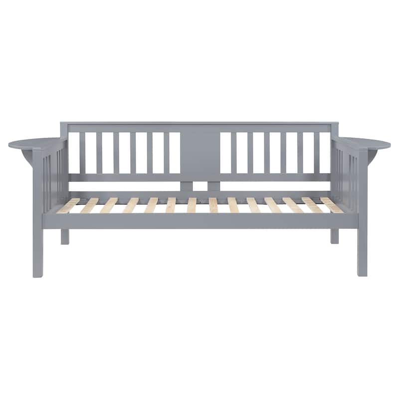 Bethany Wood Twin Daybed with Drop-down Tables