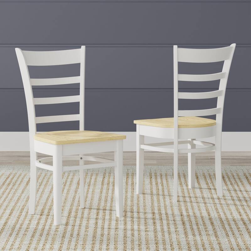 3-Piece Dining Set, 42" Round Drop-Leaf Table and Slat Back Chairs