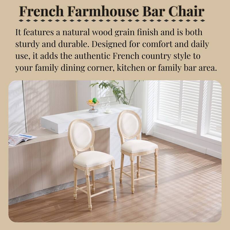 Upholstered Counter Height Chairs Side Chairs Set of 2