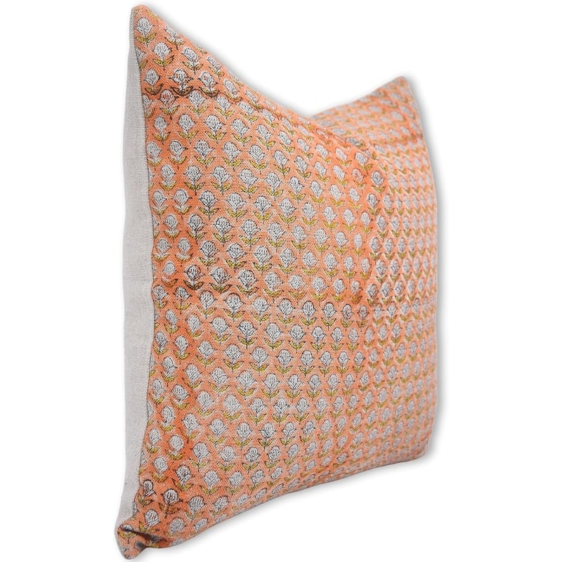 Decorative Block print Couch pillow Cover - Tarangini