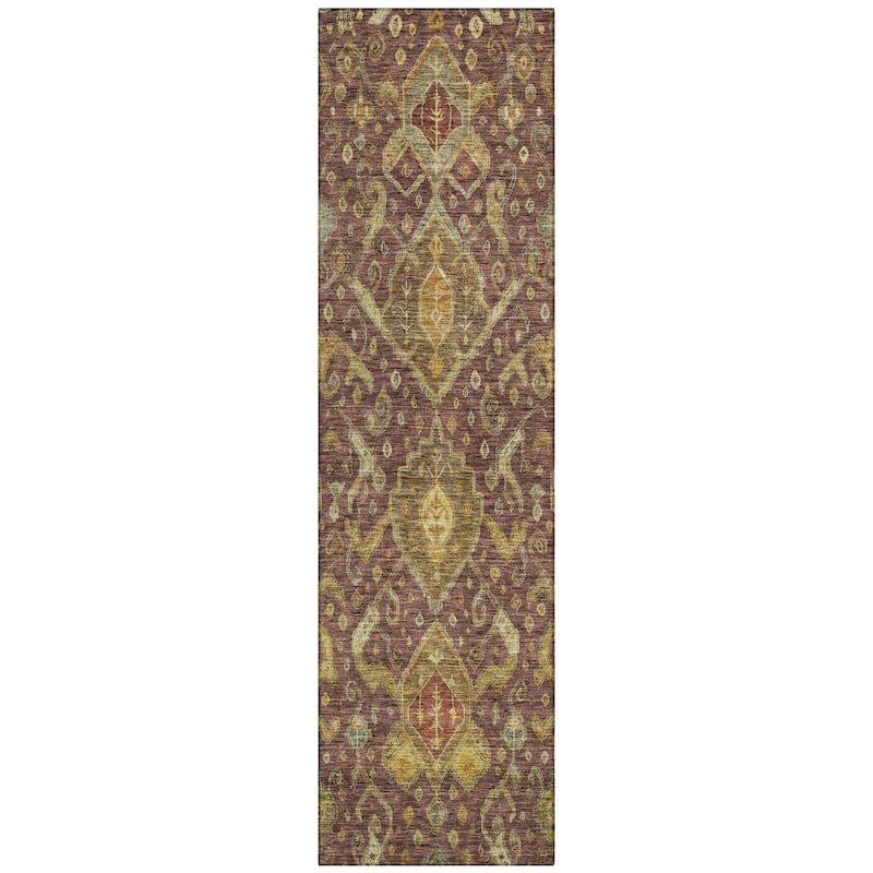 Machine Washable Indoor/ Outdoor Traditional Venetian Chantille Rug