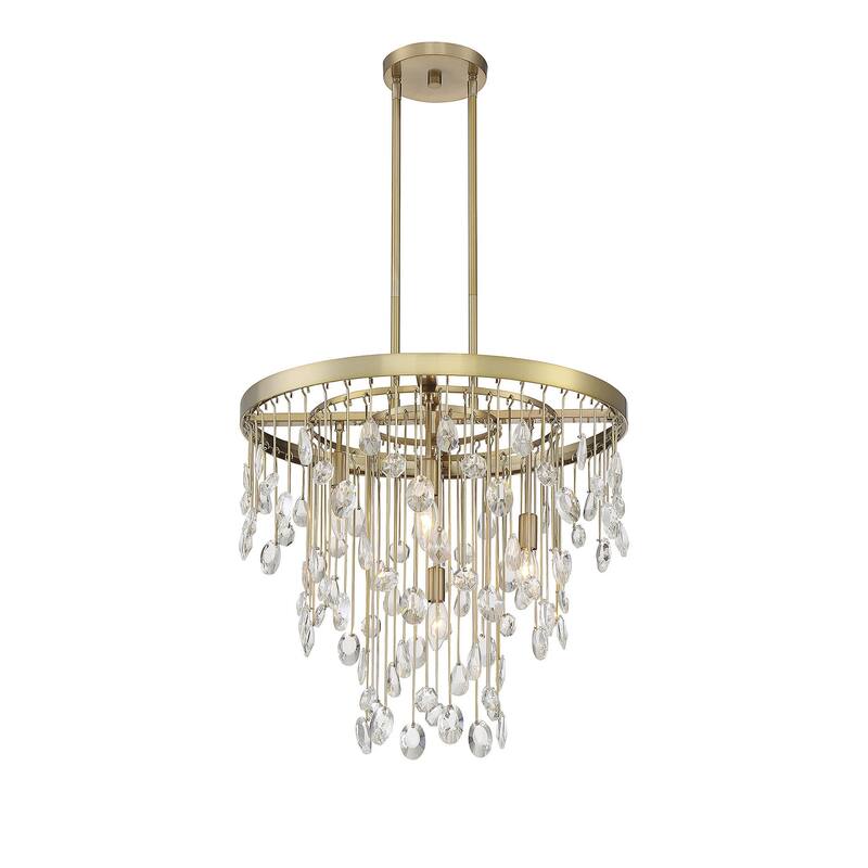 Savoy House Livorno 21" Wide Crystal Waterfall Chandelier