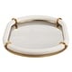preview thumbnail 4 of 3, Uttermost Cyprus Leather Oval Tray