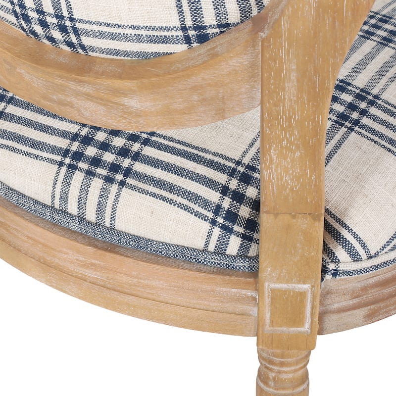 Phinnaeus French Country Fabric Dining Chairs (Set of 2) by Christopher Knight Home