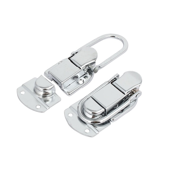 Suitcase Box Trunk Metal Buckle Latches Catch Toggle Hasp 62mm x 23mm 2PCS