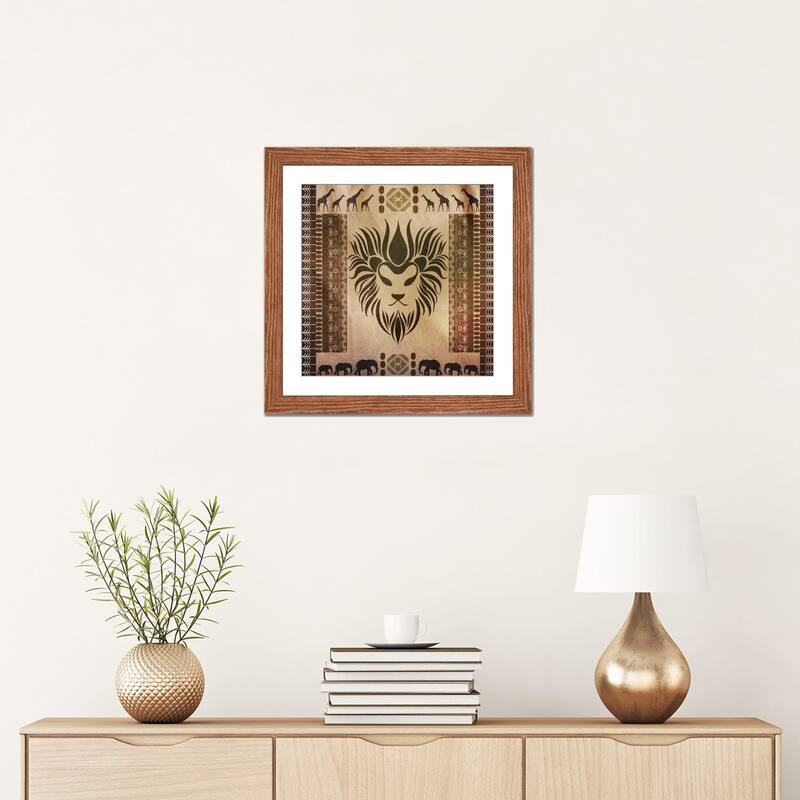 iCanvas "King of Africa" by Unknown Artist