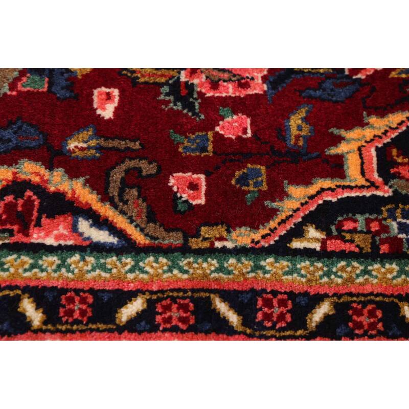 ECARPETGALLERY Hand-knotted Anadol Dark Red Wool Rug - 3'11 x 7'11