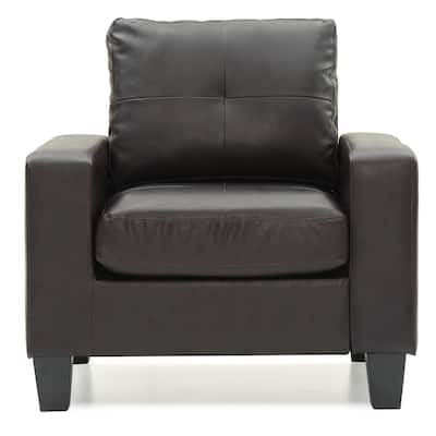 Pocket Coil Seating Accent Chair - 36" - Dark Brown