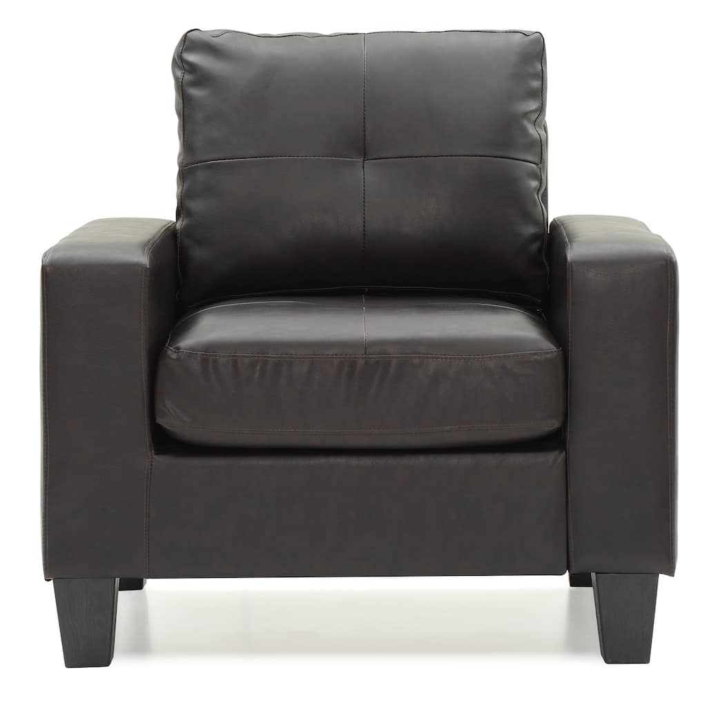 Pocket Coil Seating Accent Chair - 36" - Dark Brown