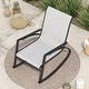 preview thumbnail 29 of 48, Corvus Antonio Outdoor Sling Fabric Rocking Chair
