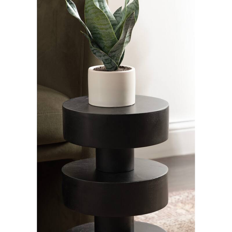 Kate and Laurel Omar Round Drink Table